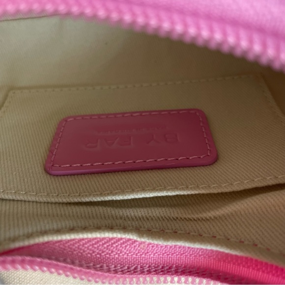 NEW BY FAR Baby Amber Patent Leather Shoulder Bag in Flamingo Pink - Picture 16 of 16